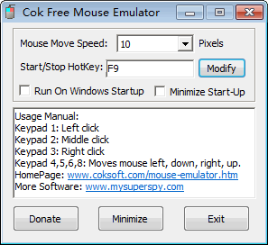 Windows 7 Cok Free Mouse Emulator 1.0 full